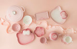 Hello Kitty Set Of 2 Ribbon Ramekins Tray Pale Rose and Powder Pink