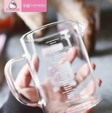 CHEFMADE Pink Hello Kitty Glass Measuring Cup 350 ml