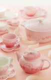 Hello Kitty Set Of 2 Ribbon Ramekins Tray Pale Rose and Powder Pink