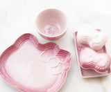 Hello Kitty Set Of 2 Plates Pale Rose and Powder Pink