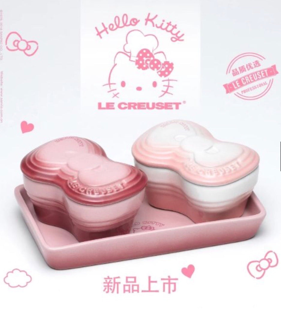レア　LE CREUSET　ハローキティ　HELLOKITTY　リボンラムカン レア LE CREUSET ハローキティ HELLOKITTY リボンラムカン