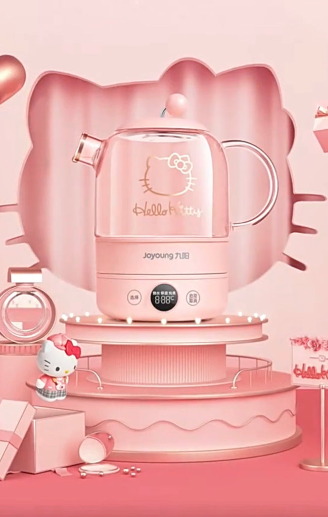 Hello Kitty Electric Kettle Glass 220V Tea Pot Boiler Cooker
