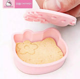 CHEFMADE Pink 4 Pcs Pink Cookie Cutter Mold Set