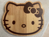 Hello Kitty Food Wood Board Kitchen Party Kawaii Board