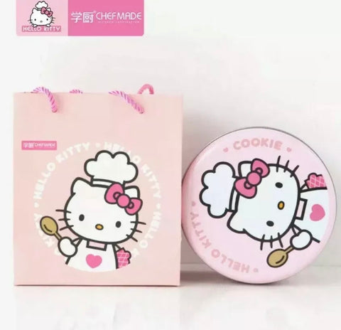 CHEFMADE Pink Cookie Tin 16 Cm with Paper Bag