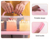 Rectangle Cake Swiss Roll Box Portable Pink Storage Case