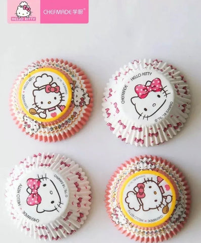 CHEFMADE Pink Hello Kitty Cake Cupcake Cases